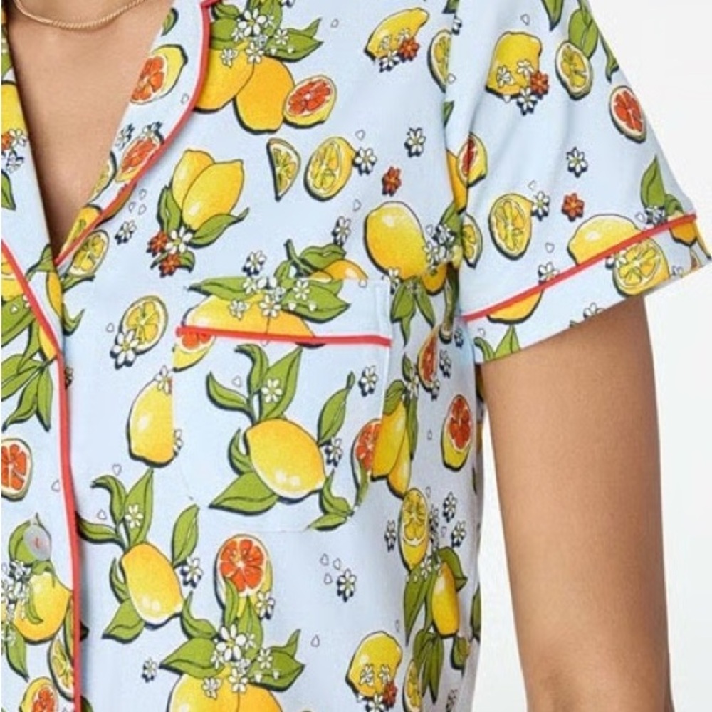 Roller Rabbit Citrus Hearts Polo Pajama Set